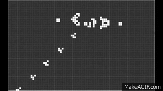 Conway's Game of Life: few points propagating